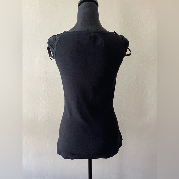 Boston Proper Sleeveless top w/ Cut-Out Shoulders, size small - Picture 2 of 5